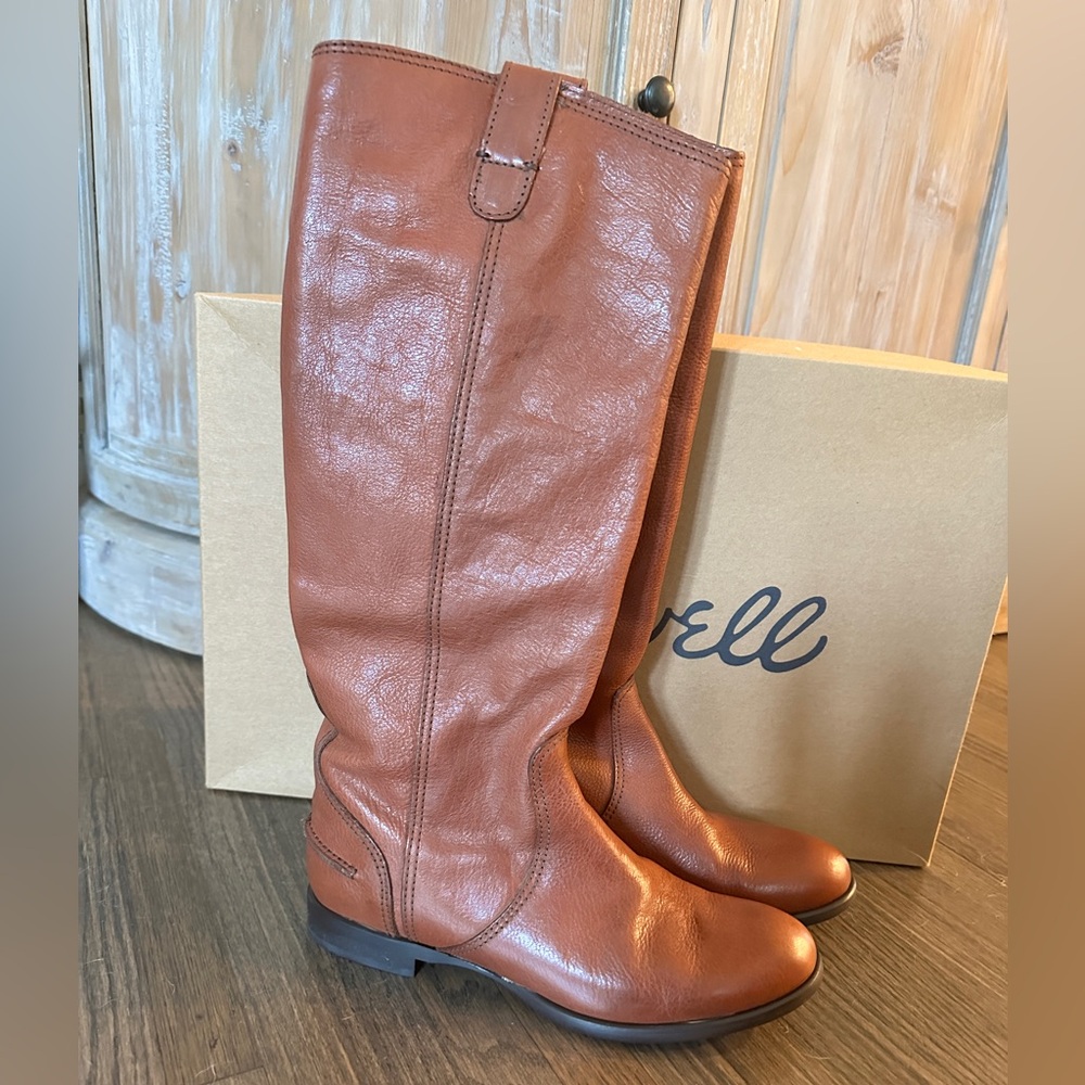 Madewell Italian Leather Riding Boots - 8 - NEW